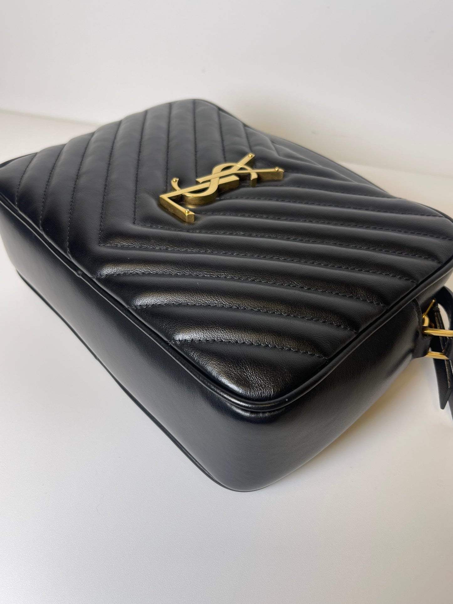 BLACK YSL CAMERA BAG