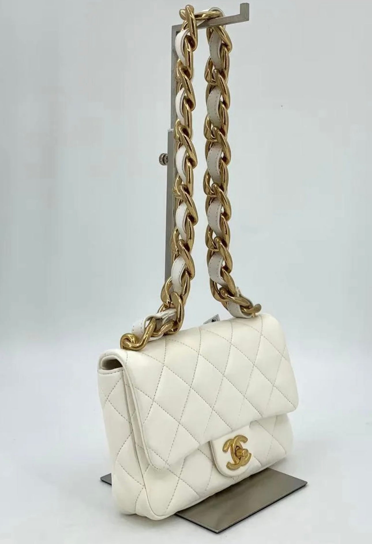 PRE-OWNED CHANEL FUNKY TOWN CROSSBODY QUILTED LAMBSKIN