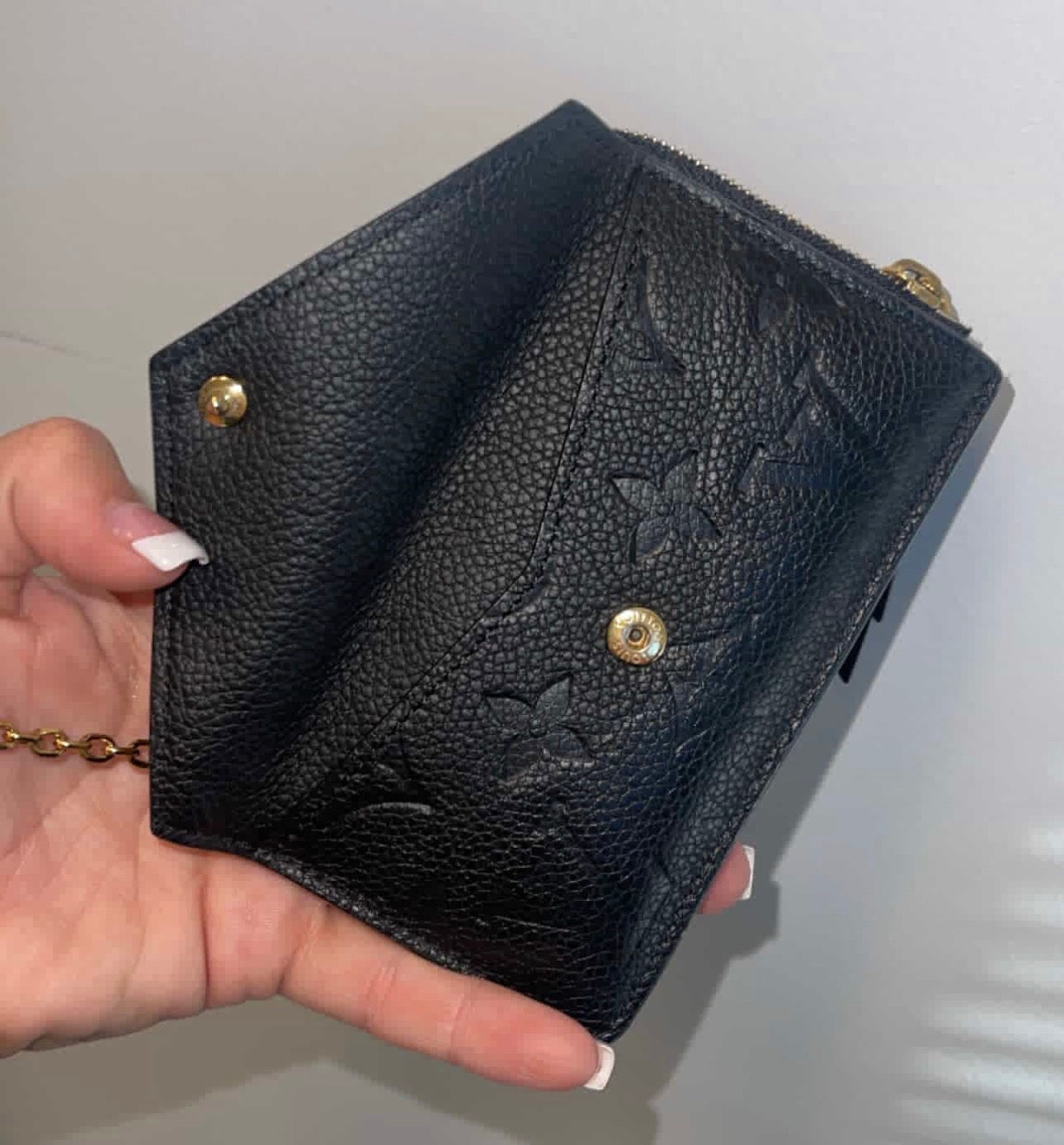 LV BLACK RECTO VERSO COIN POUCH