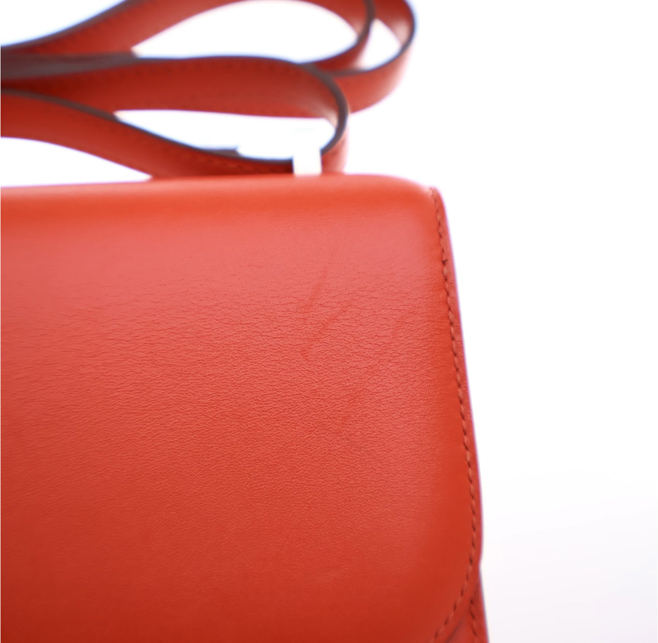 HERMES ROUGE TOMATE SWIFT MINI CONSTANCE 18