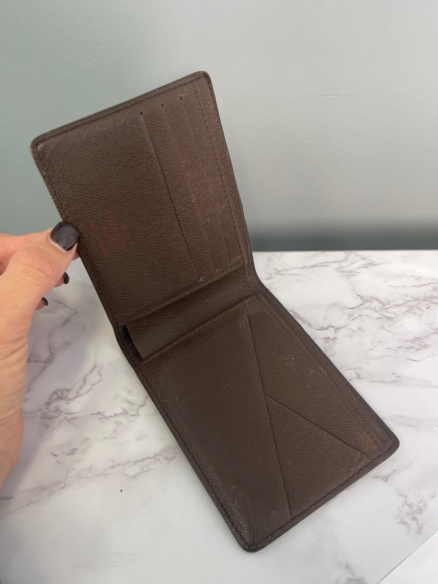 LOUIS VUITTON BI FOLD DAMIER EBENE WALLET