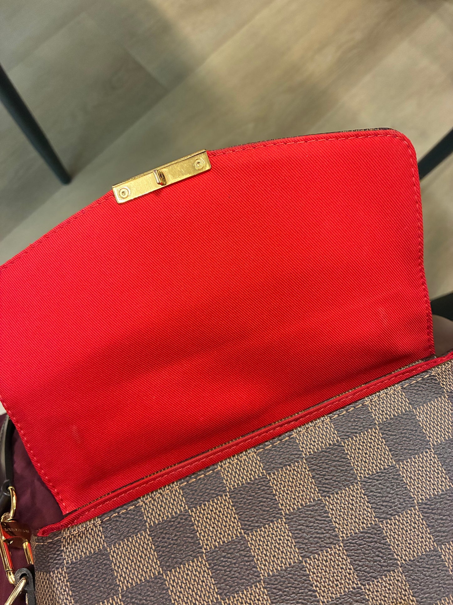 LOUIS VUITTON DAMIER EBENE CROISETTE