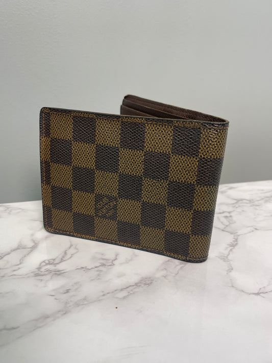 LOUIS VUITTON BI FOLD DAMIER EBENE WALLET