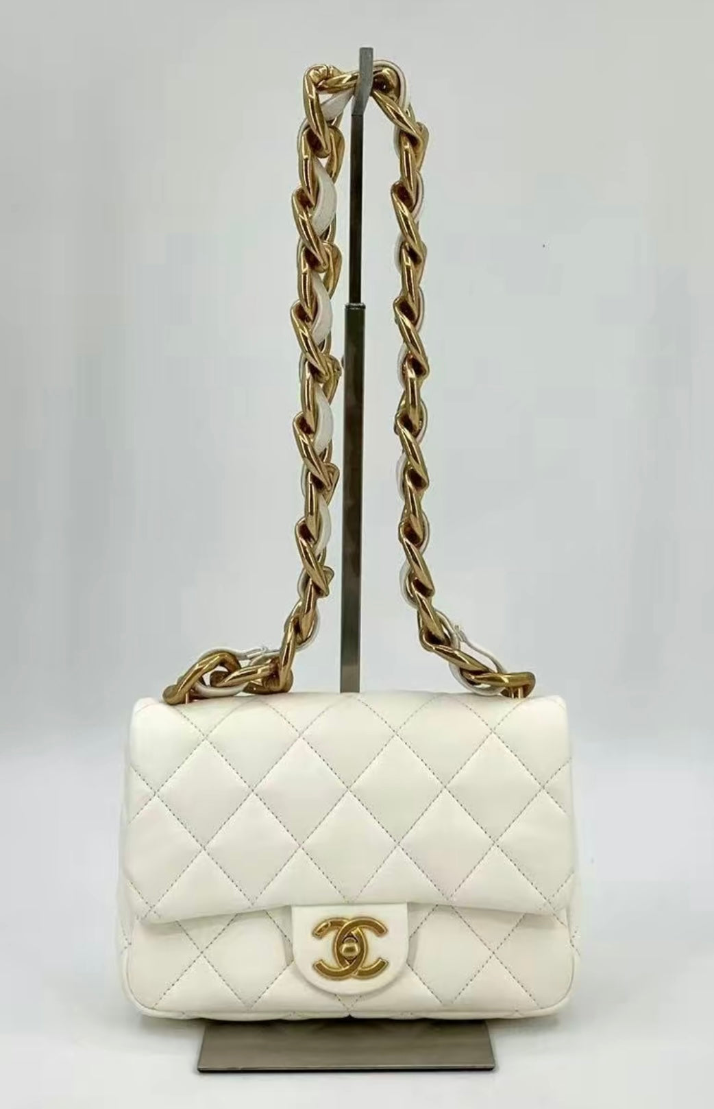 PRE-OWNED CHANEL FUNKY TOWN CROSSBODY QUILTED LAMBSKIN
