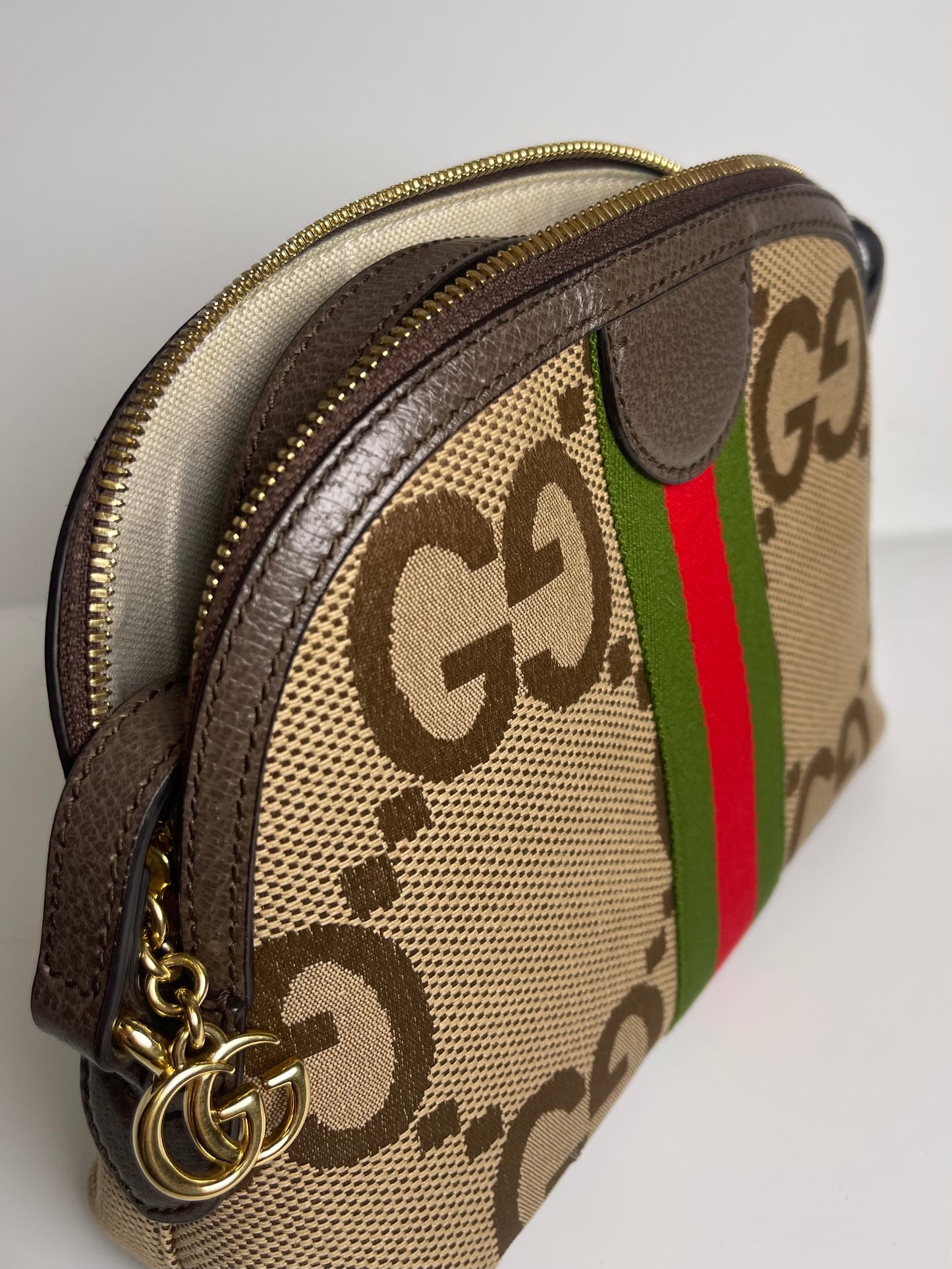 GUCCI OPHIDIA GG SMALL CANVAS CROSSBODY (FULL SET)