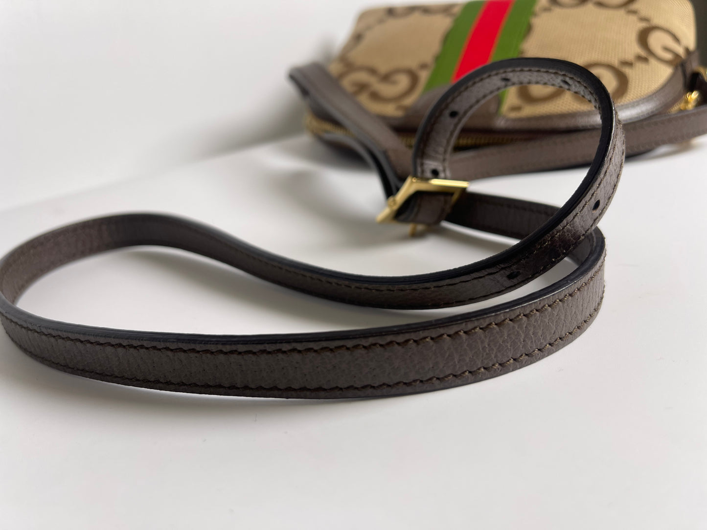 GUCCI OPHIDIA GG SMALL CANVAS CROSSBODY (FULL SET)