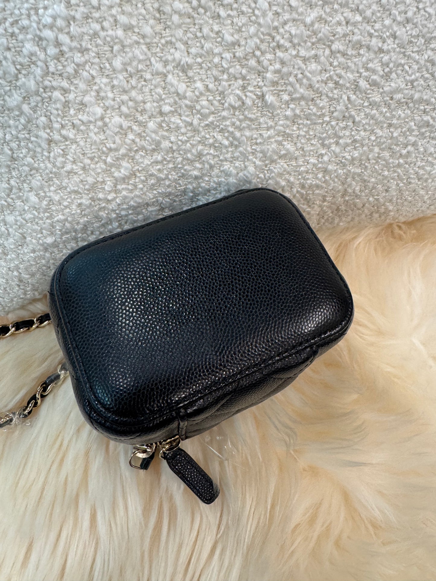 Chanel Black Mini Vanity Top Handle
