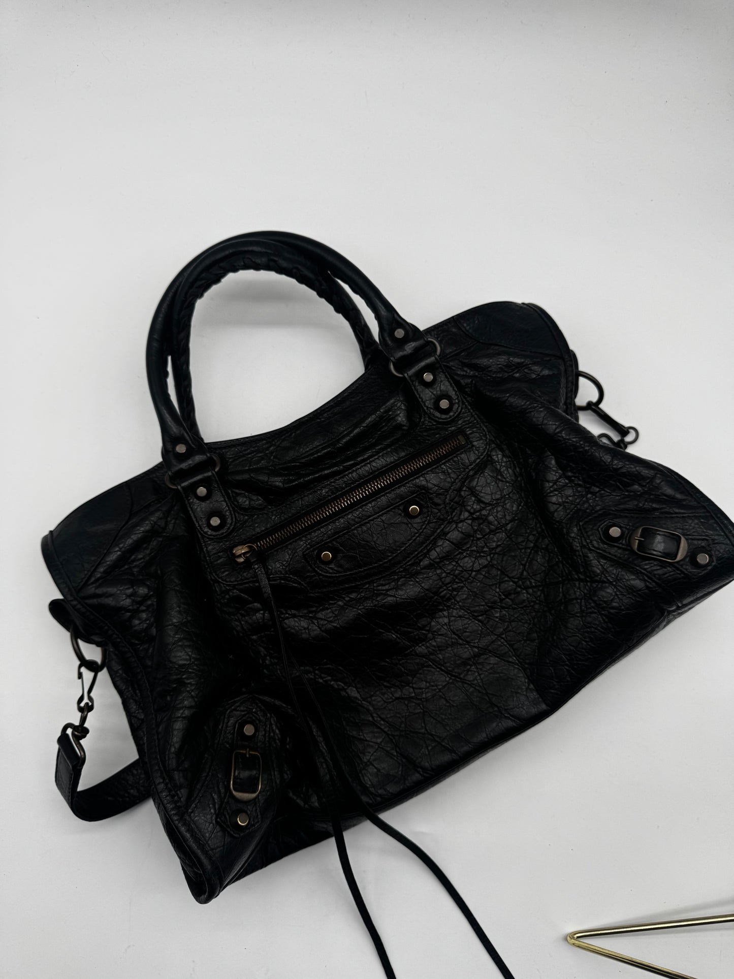 BALENCIAGA CITY BAG BLACK MEDIUM