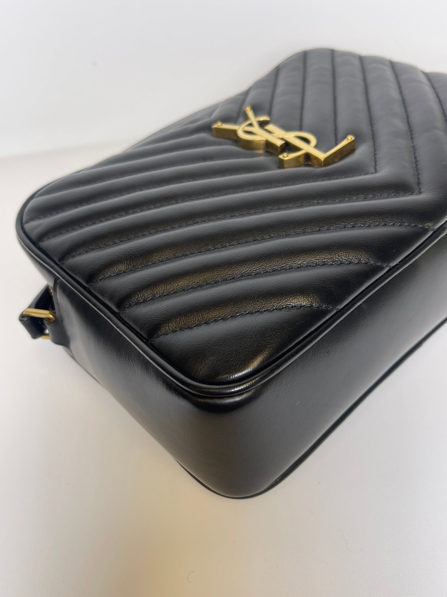 BLACK YSL CAMERA BAG
