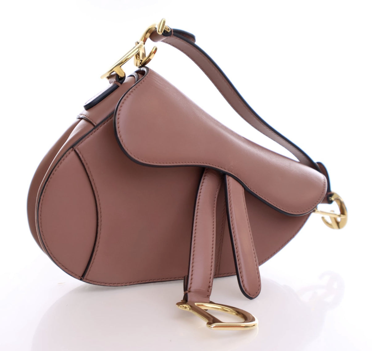 DIOR MINI CALFSKIN SADDLEBAG WITH STRAP