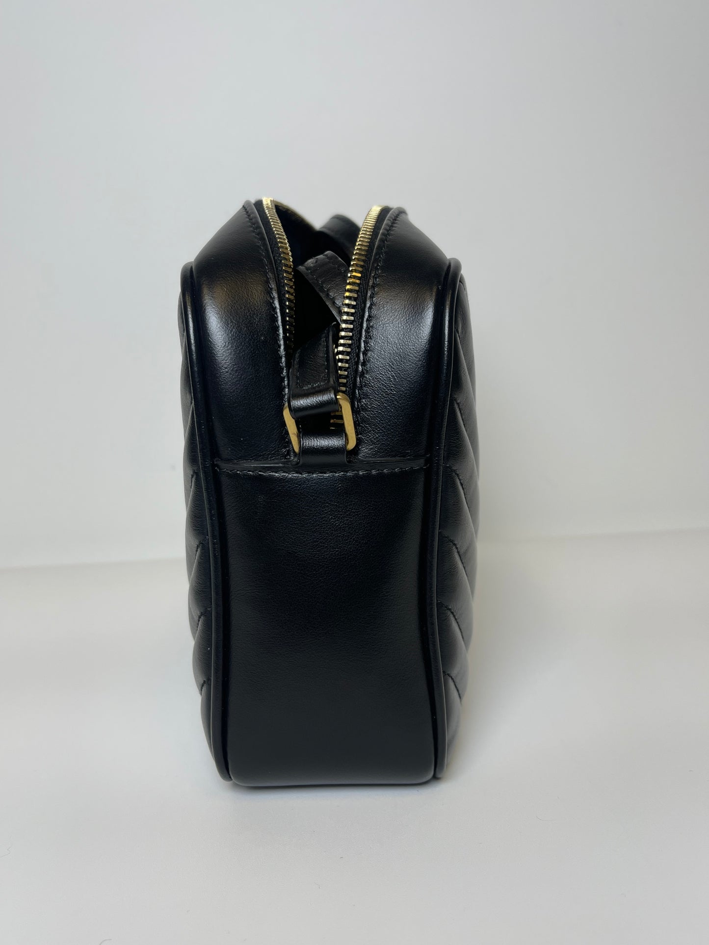 BLACK YSL CAMERA BAG