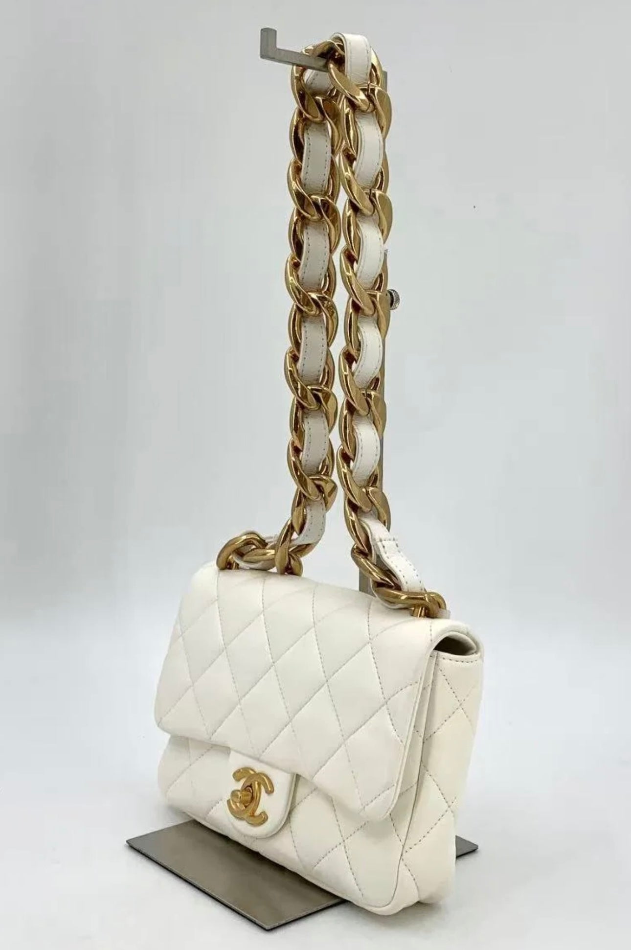 PRE-OWNED CHANEL FUNKY TOWN CROSSBODY QUILTED LAMBSKIN
