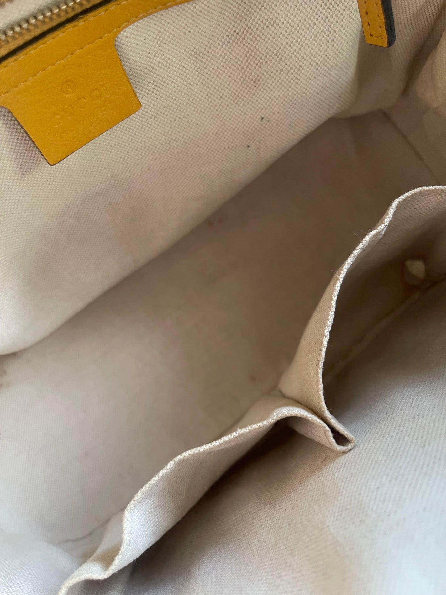 GUCCI PATENT YELLOW CROSSBODY