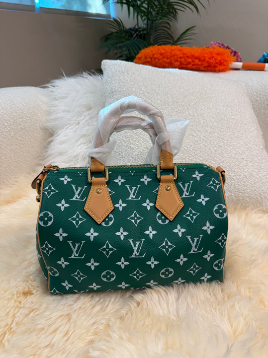 Louis Vuitton Speedy 25 Green P9