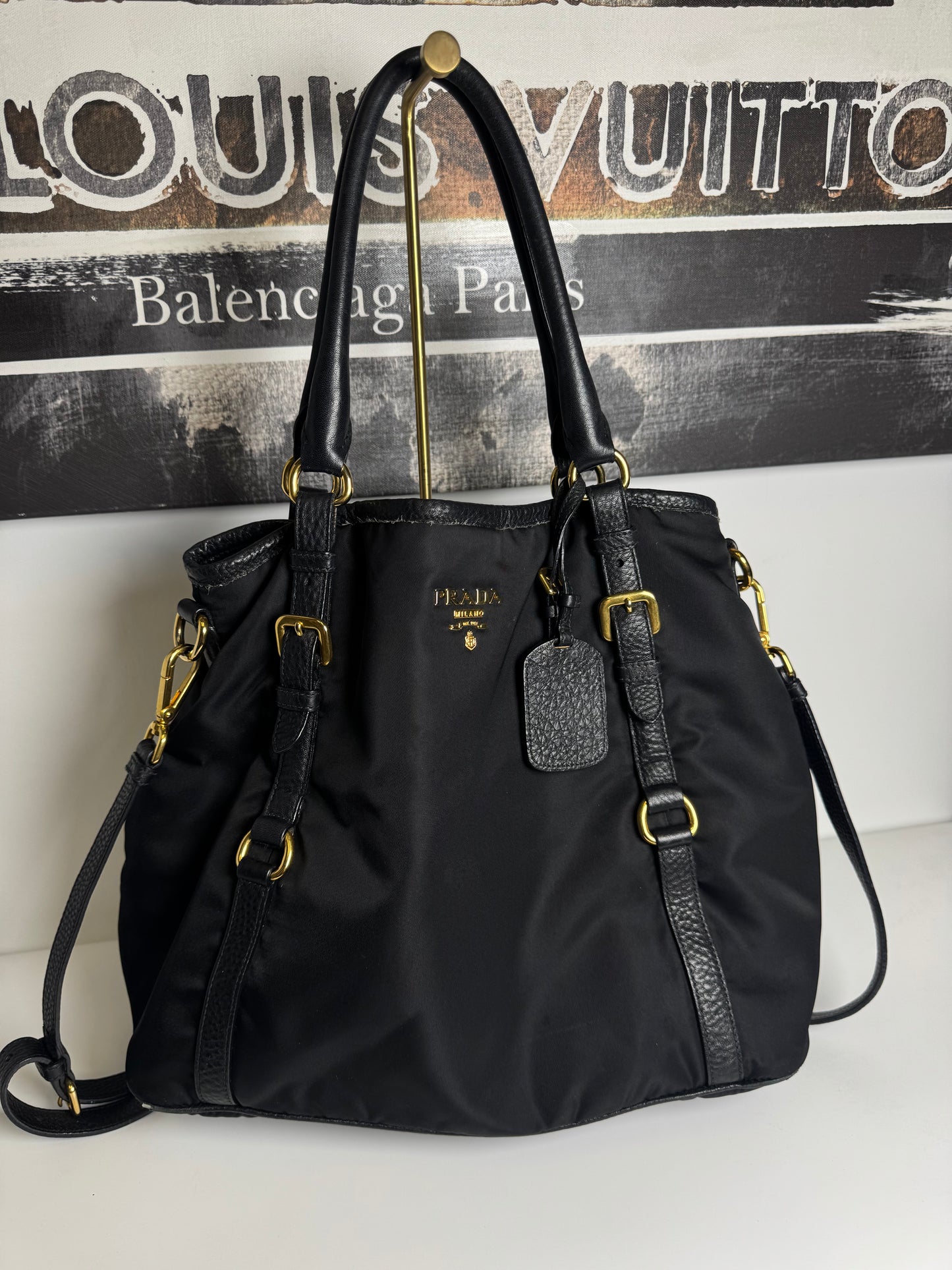 PRADA NYLON TOTE + GIFT