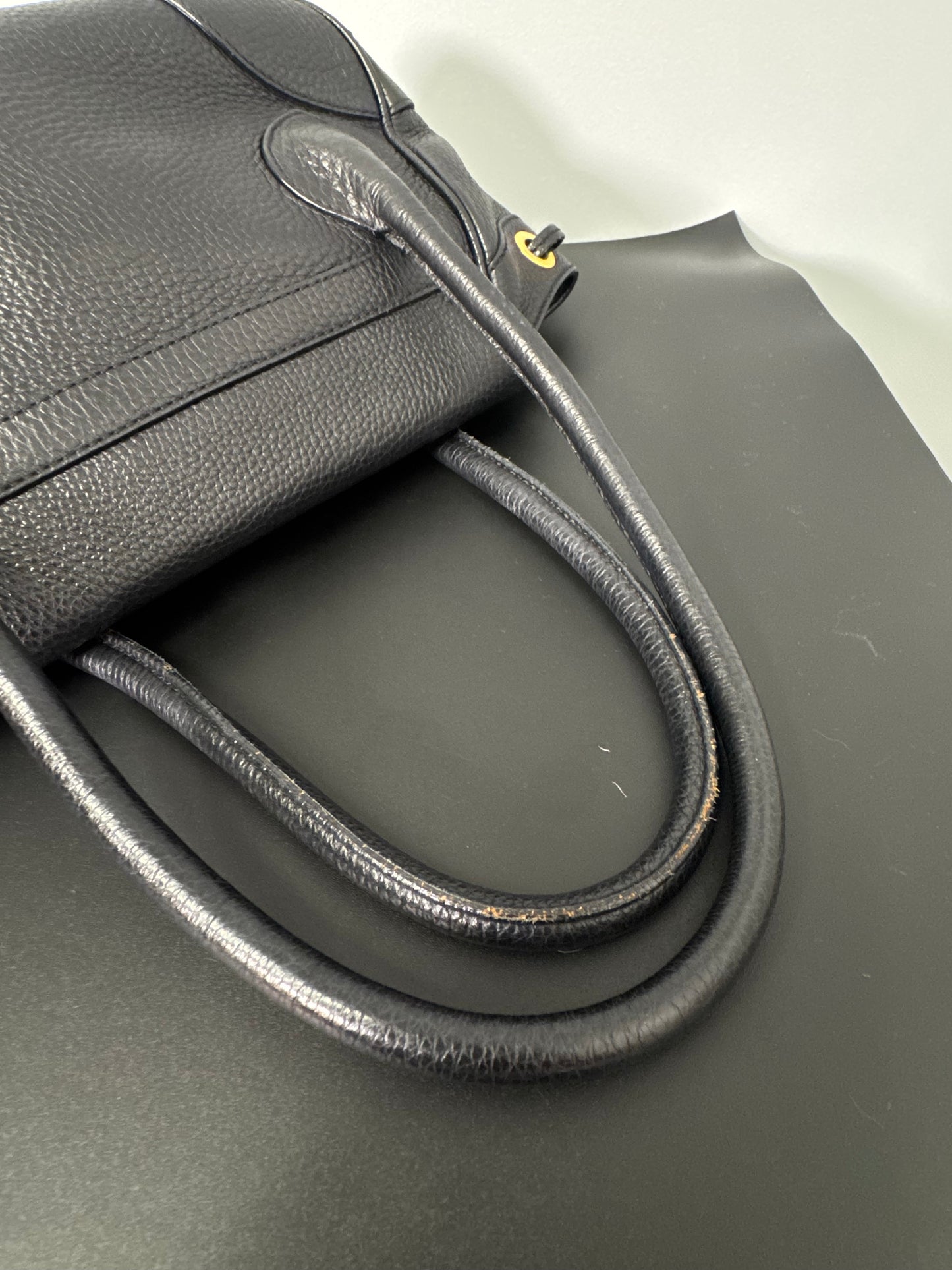 BLACK PRADA SHOULDER BAG GOLD HARDWARE