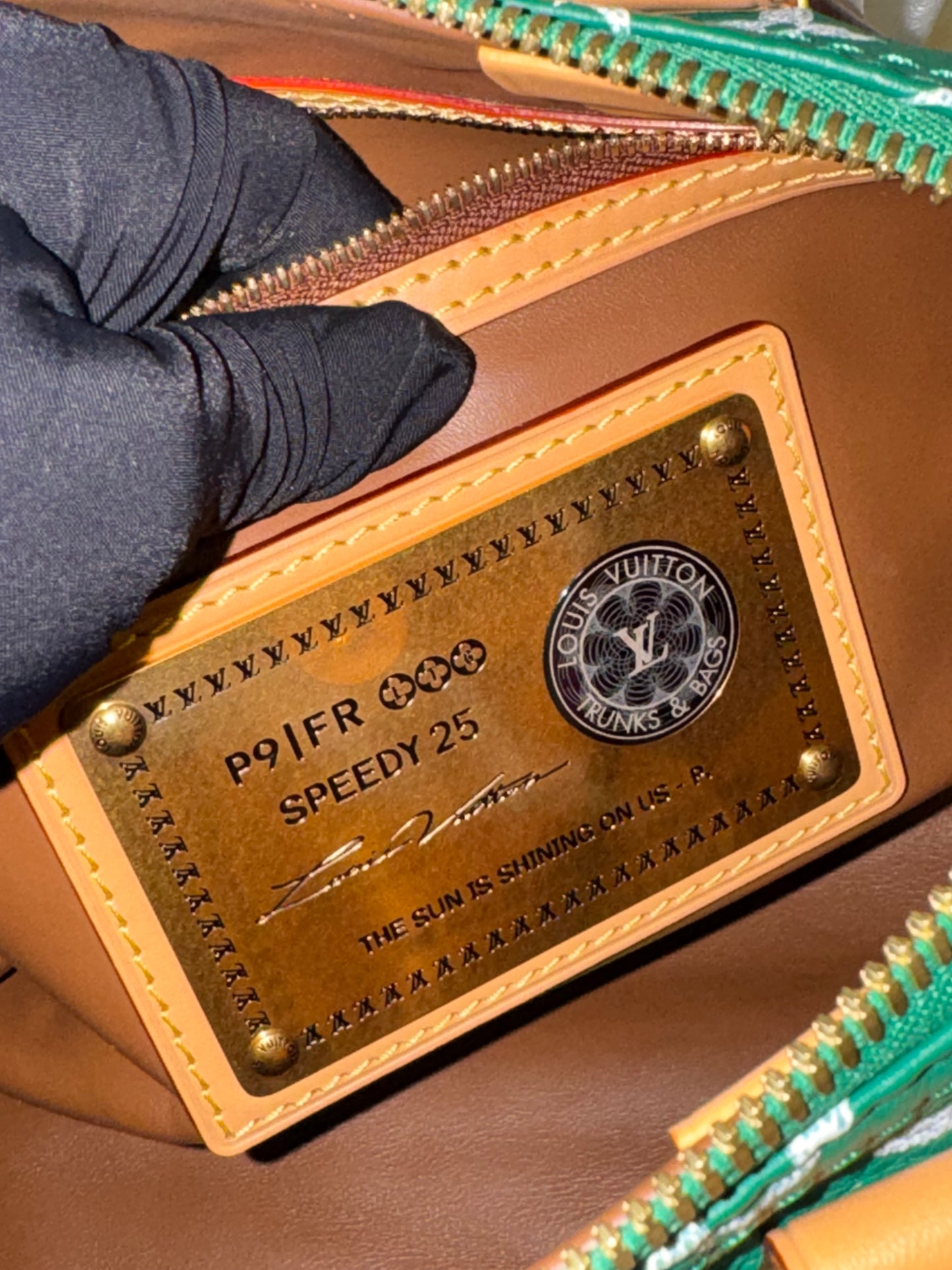 Louis Vuitton Speedy 25 Green P9