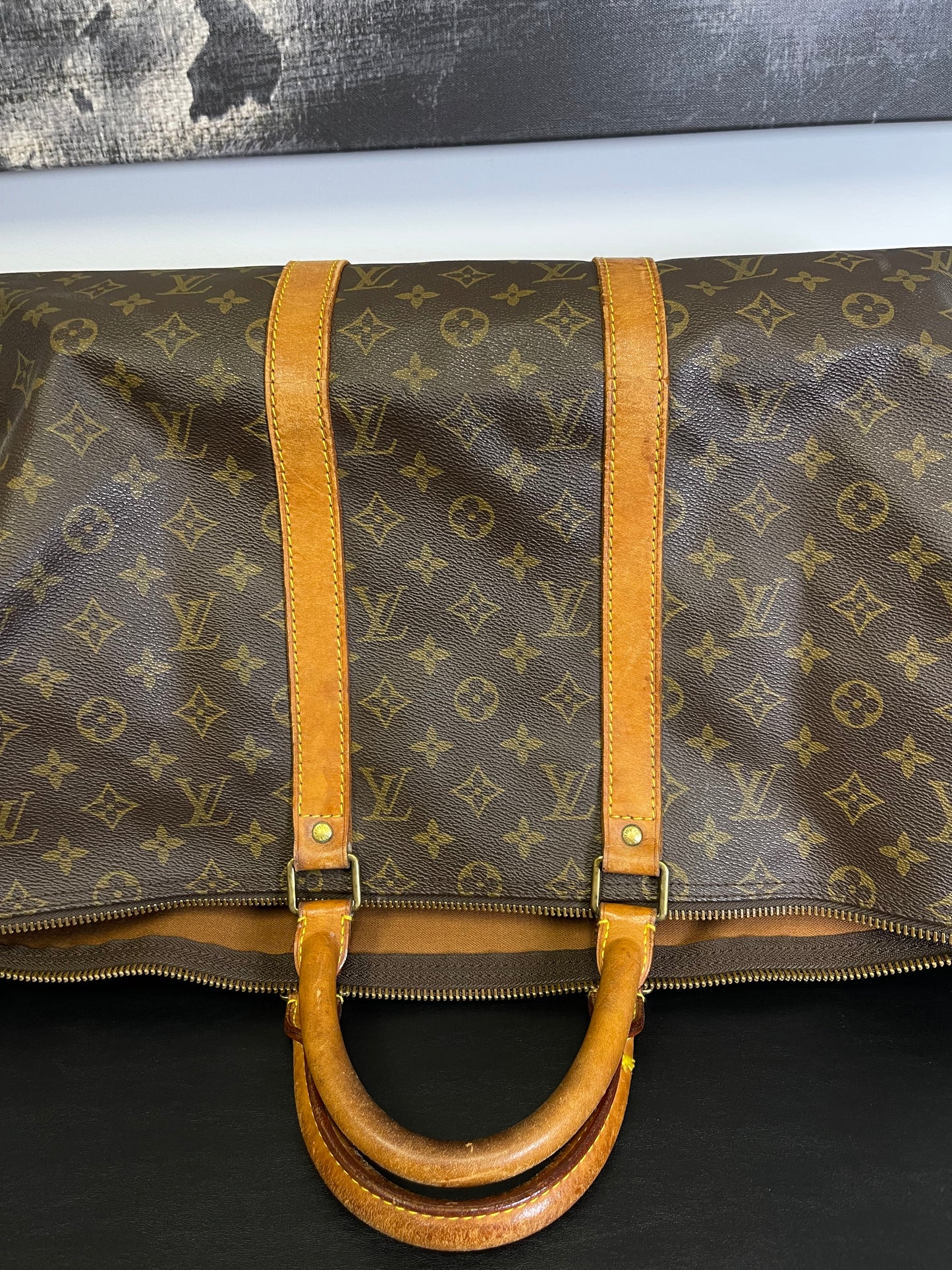 VINTAGE KEEPALL 50 BANDO WITH STRAP