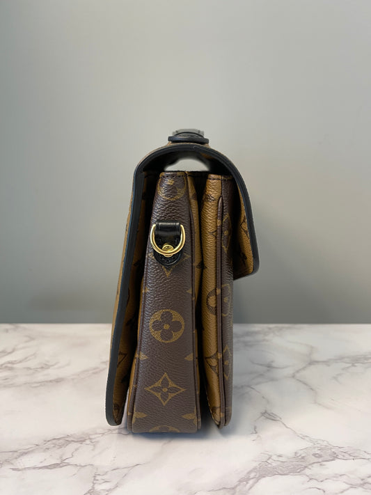 LOUIS VUITTON REVERSE MONOGRAM POCHETTE MÉTIS (LIKE-NEW!)