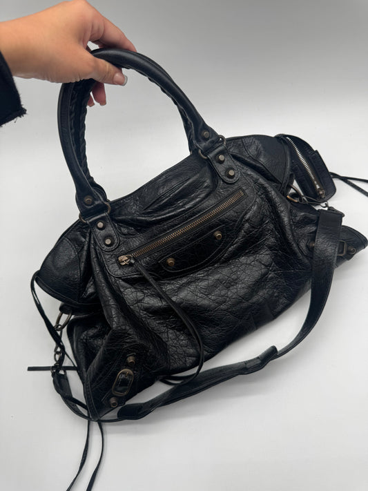 BALENCIAGA CITY BAG BLACK MEDIUM
