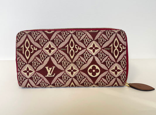 LOUIS VUITTON 1854 JACQUARD COLLECTION ZIPPY WALLET