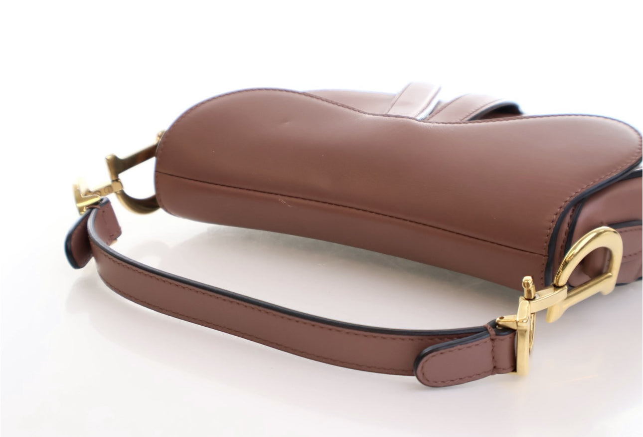 DIOR MINI CALFSKIN SADDLEBAG WITH STRAP