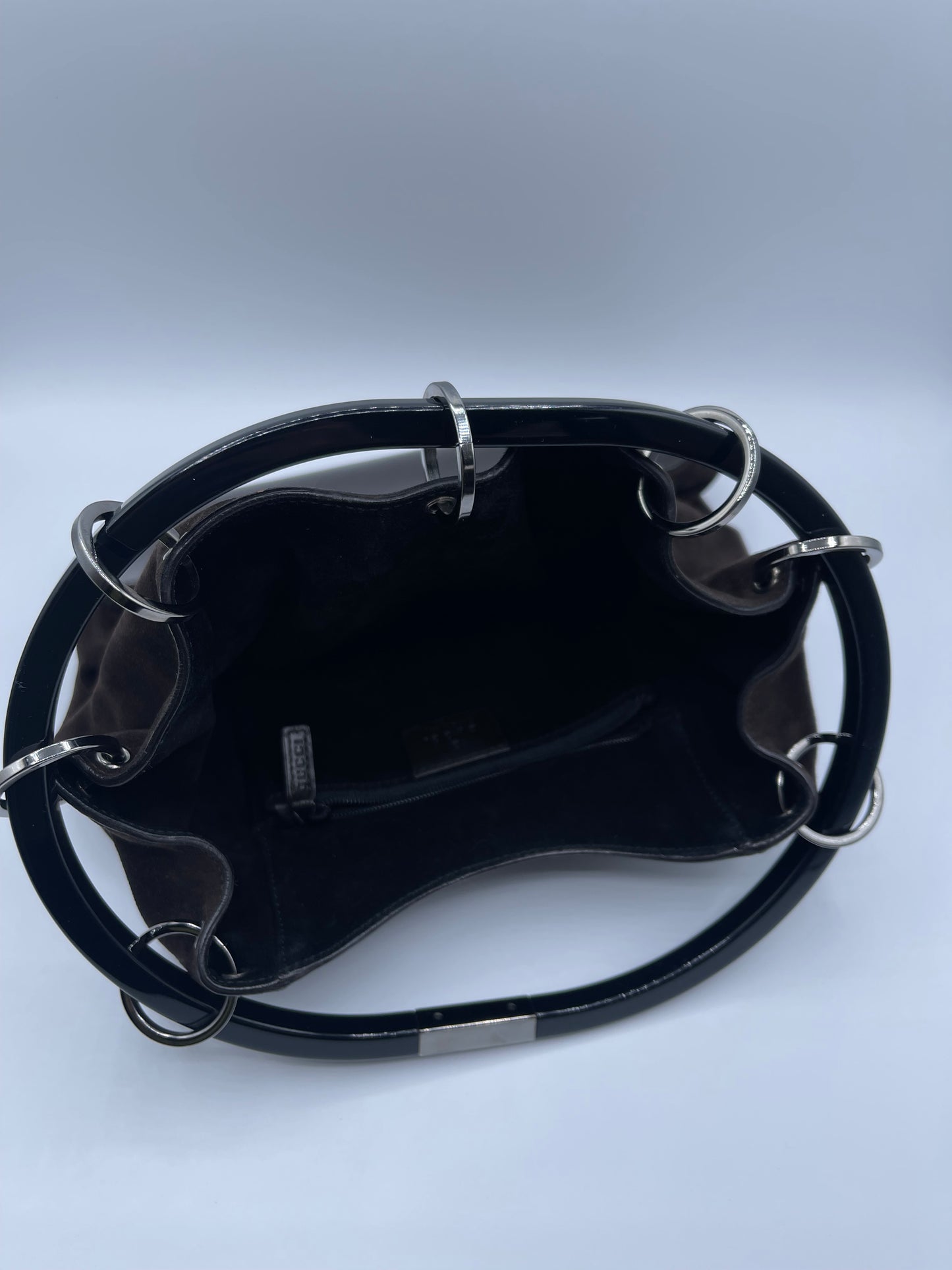 VINTAGE GUCCI SUEDE LOOP BAG