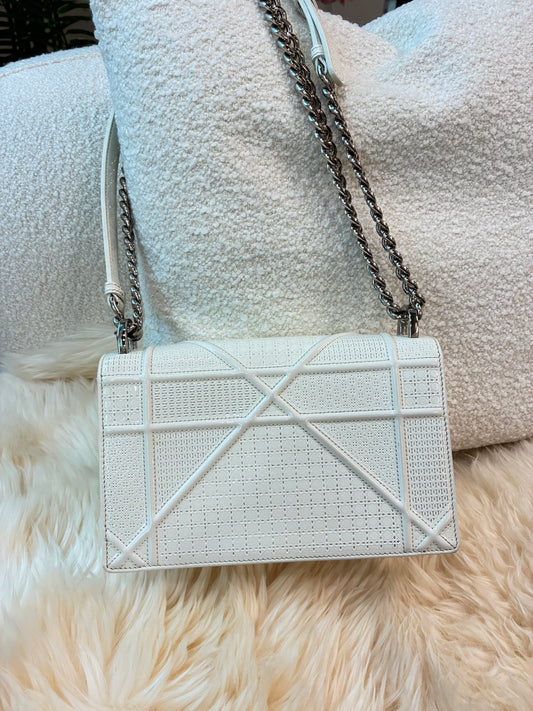 SMALL WHITE DIORAMA BAG