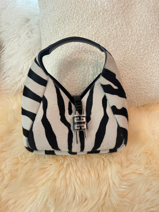 GIVENCHY SPECIAL EDITION ZEBRA PRINT TOP HANDLE BAG
