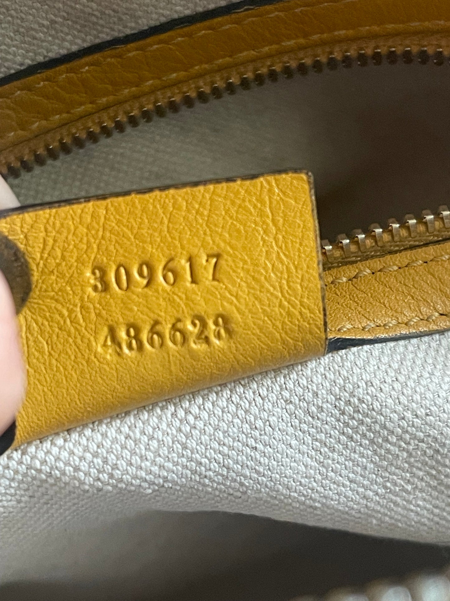 GUCCI PATENT YELLOW CROSSBODY