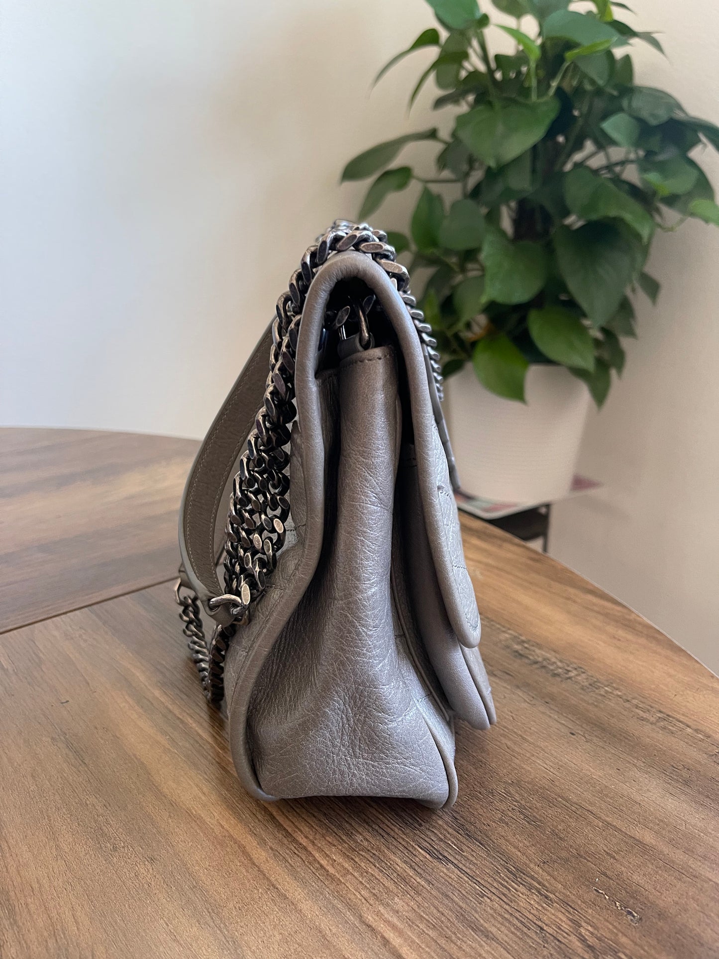 YSL MEDIUM GREY NIKKI BAG