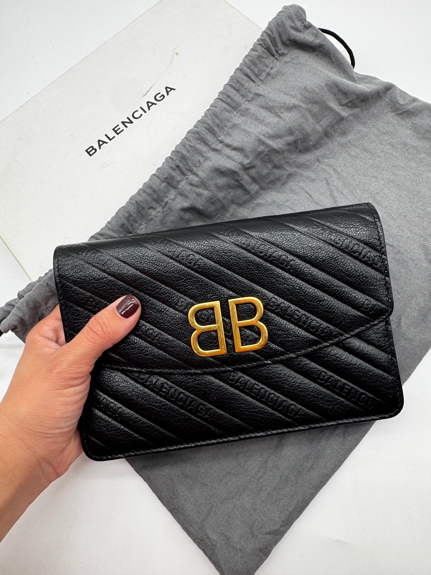 BALENCIAGA CROSSBODY WALLET ON CHAIN