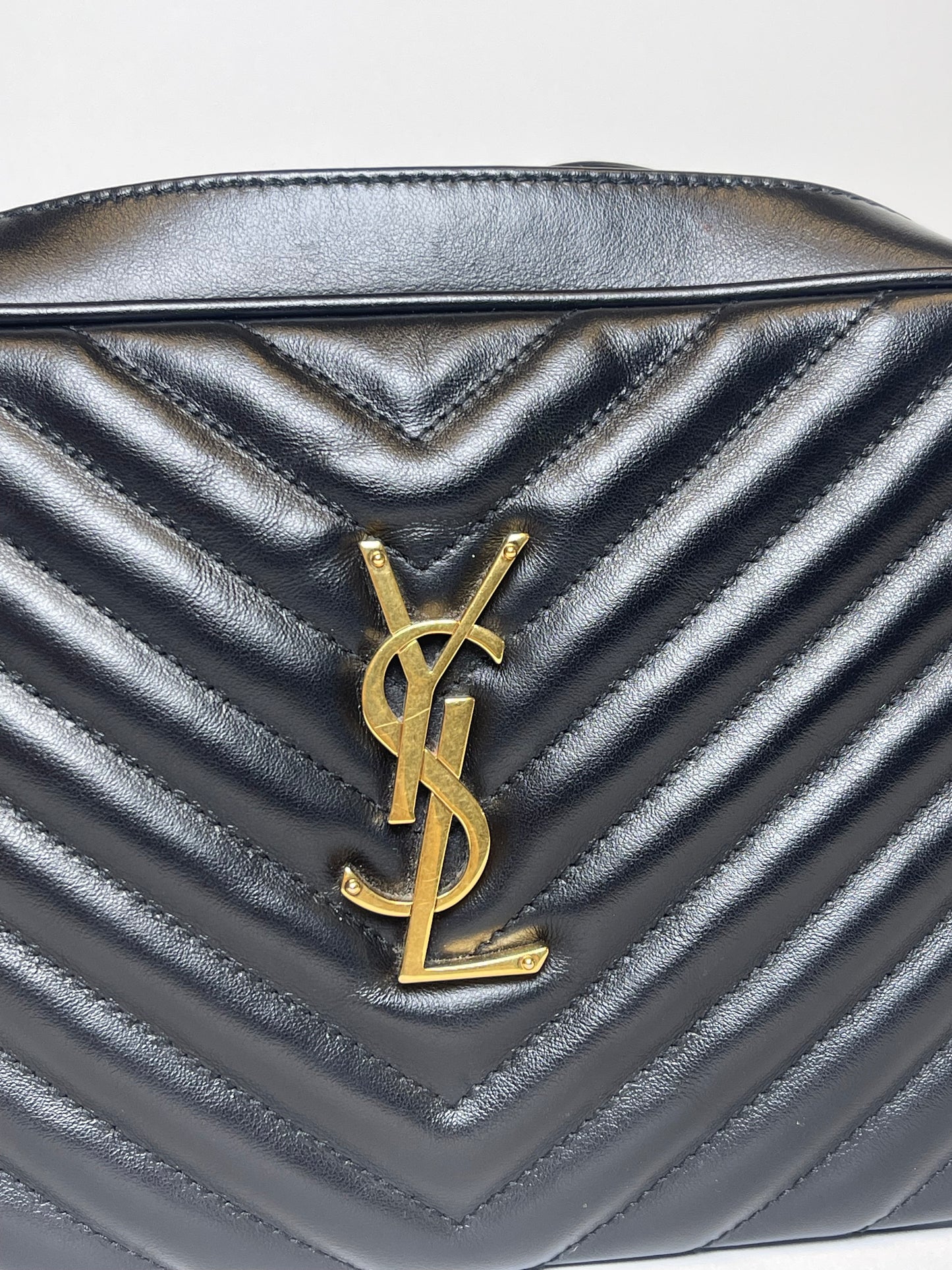 BLACK YSL CAMERA BAG