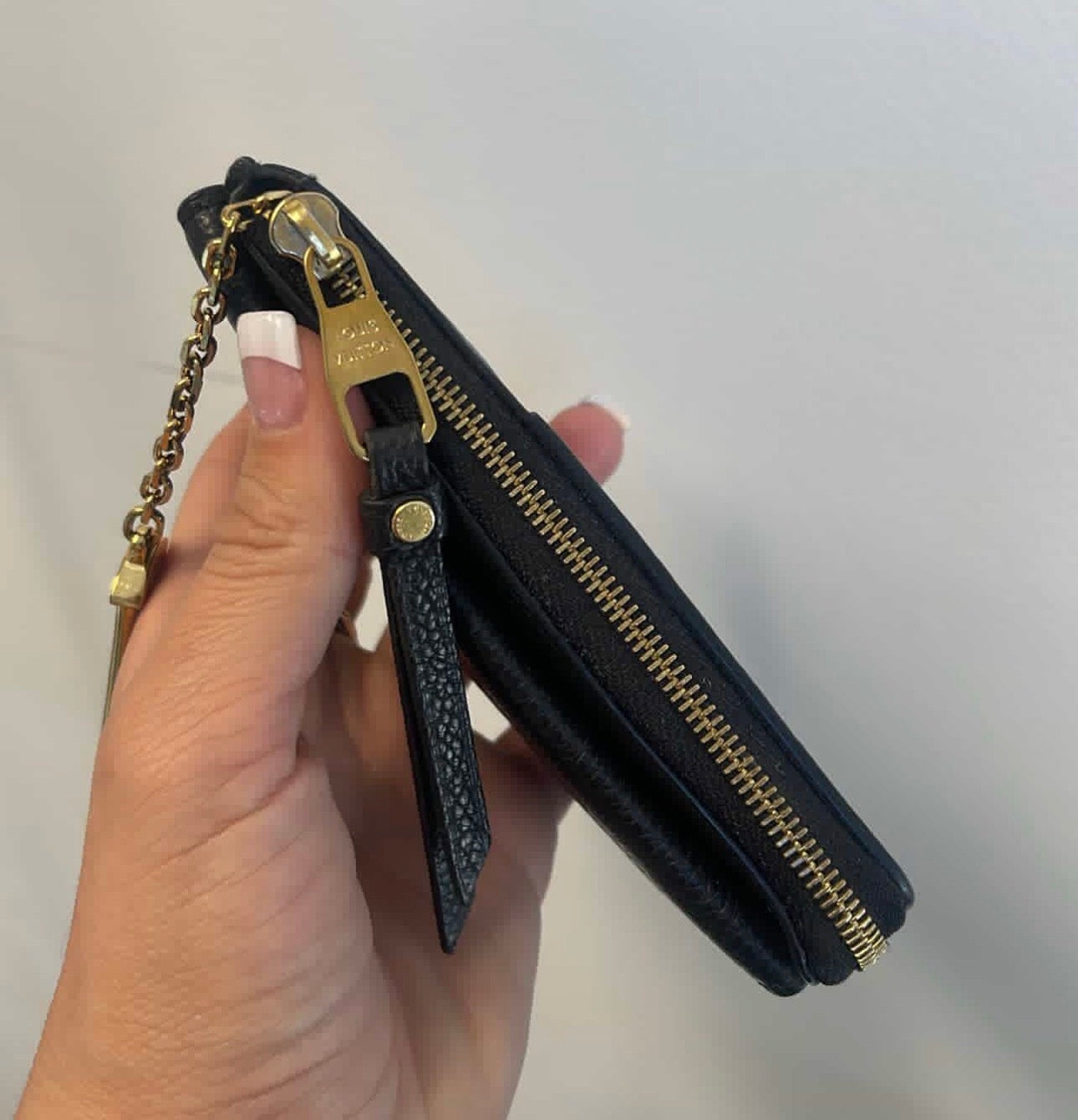 LV BLACK RECTO VERSO COIN POUCH
