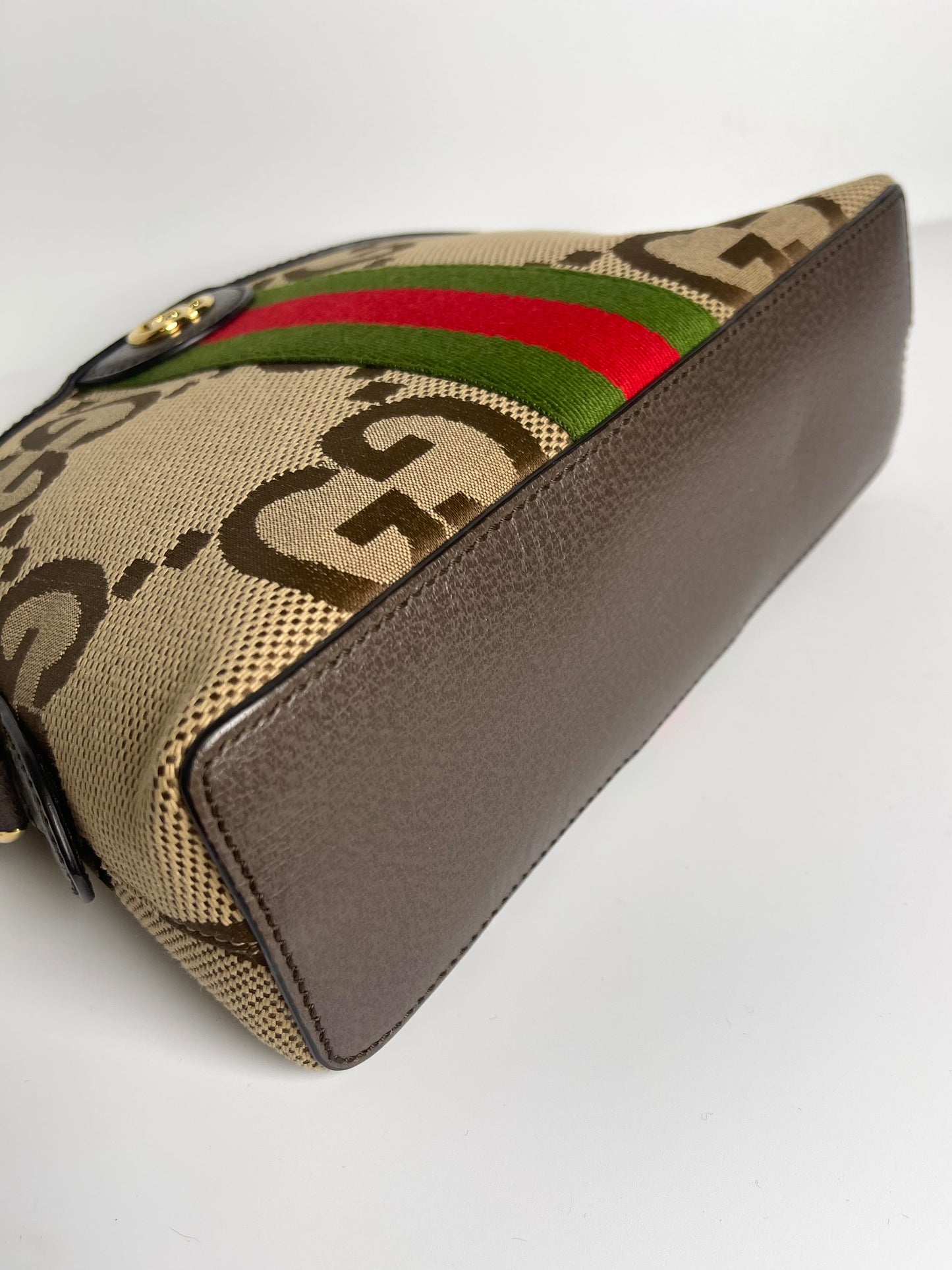 GUCCI OPHIDIA GG SMALL CANVAS CROSSBODY (FULL SET)