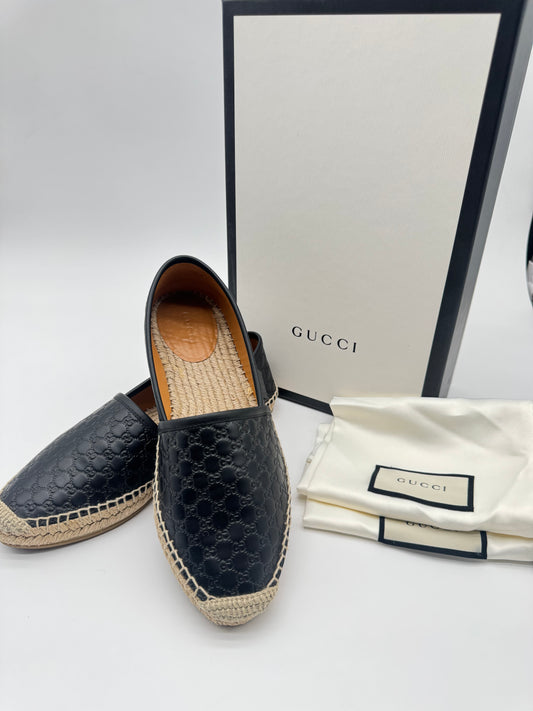 GUCCI MONOGRAM CANVAS ESPADRILLES (UNISEX) Size 6