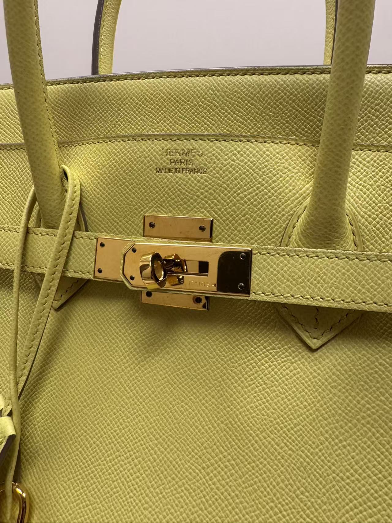 Hermes Jaune De Naple Birkin 35