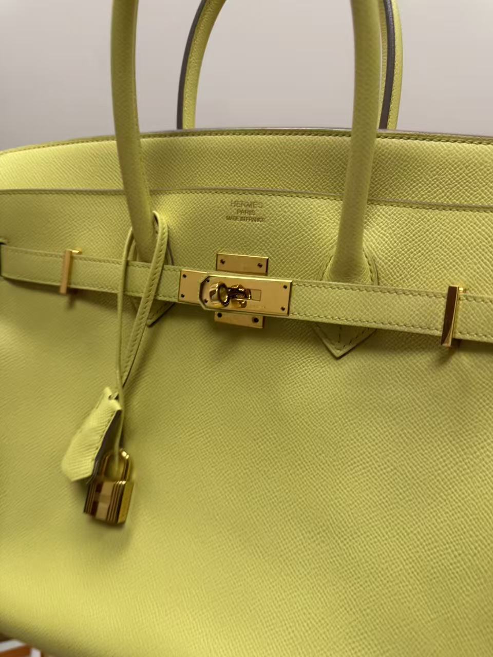Hermes Jaune De Naple Birkin 35